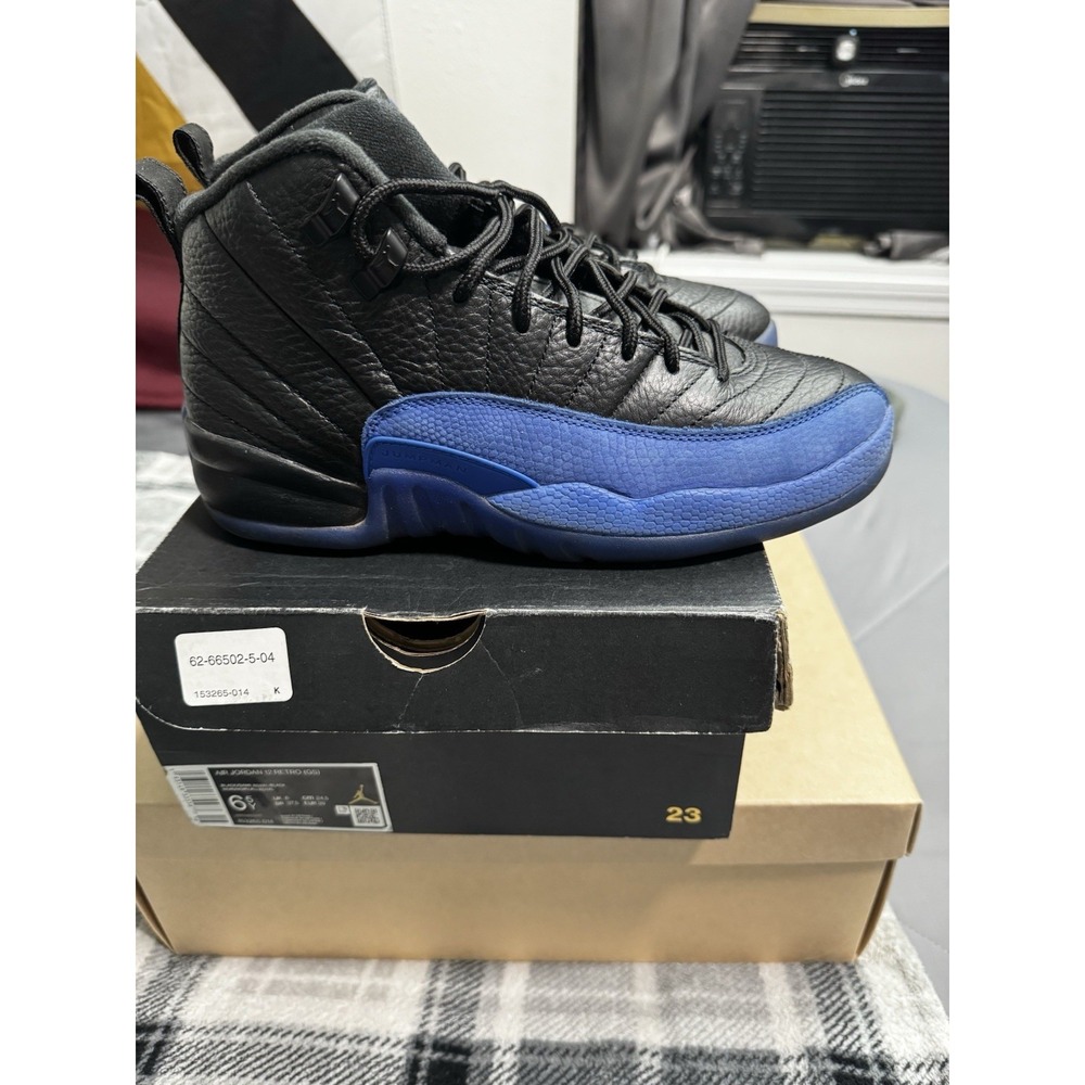 Nike Air Jordan 12 Retro Game Royal GS 6.5Y Blue Black   Clean - Picture 2 of 7